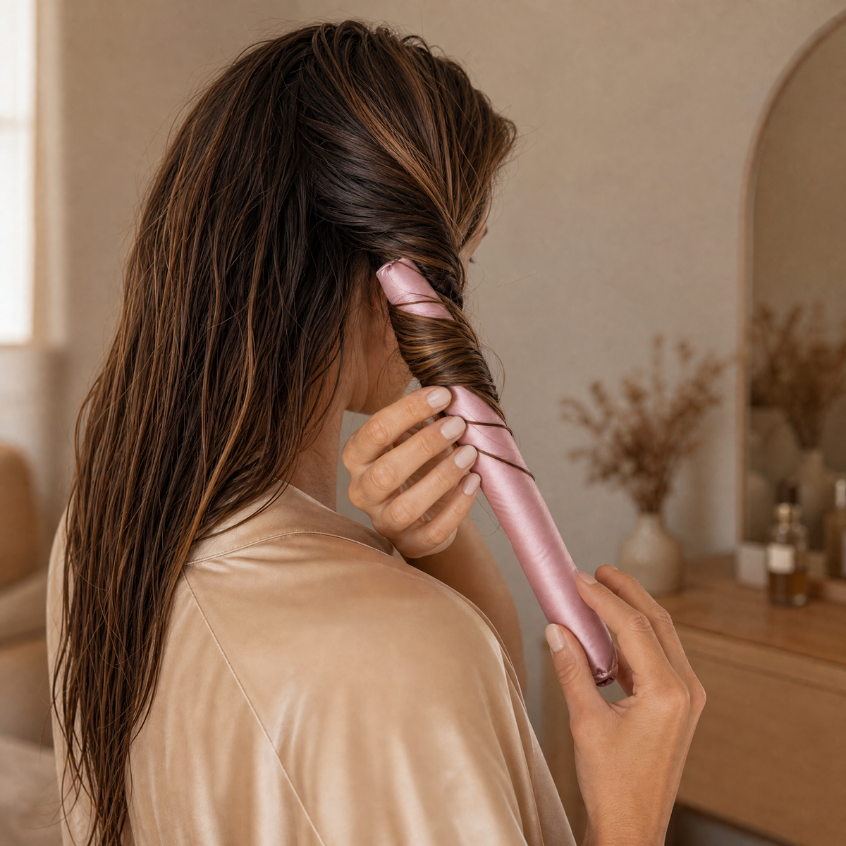 Wrap. Sleep. Wake up to curls.